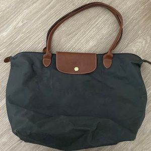 Large Gray Longchamp tote